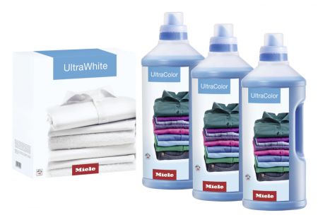 Набор моющих средств для стиральных машин 3хUltraColor + 1хUltraWhite Miele купить в Уфе | Всегда в наличии! | Артикул 11347740 | Официальный сайт