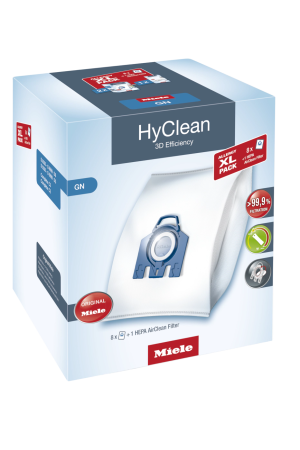 Комплект мешков пылесборников Allergy XL Pack 2 HyClean GN + фильтр HA 50 Miele купить в Уфе | Всегда в наличии! | Артикул 10632880 | Официальный сайт