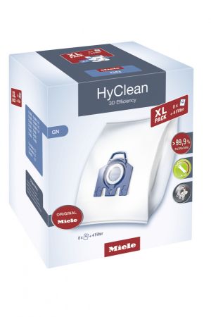 Комплект мешков пылесборников XL GN HyClean 3D Miele купить в Уфе | Всегда в наличии! | Артикул 10455000 | Официальный сайт